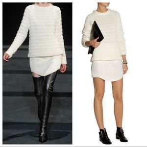 Tibi Quilted Silk Runway Skirt